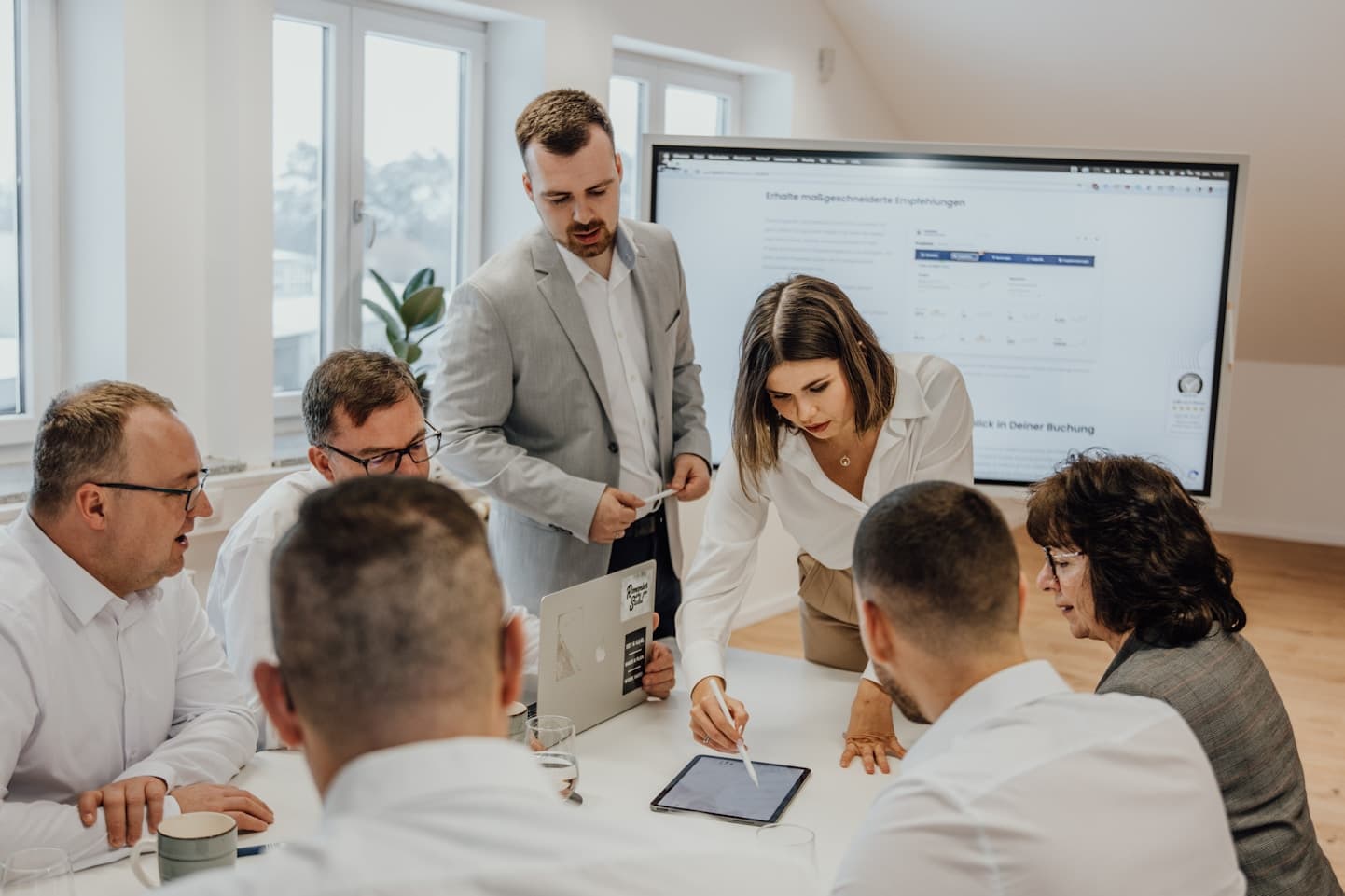 Our team working together